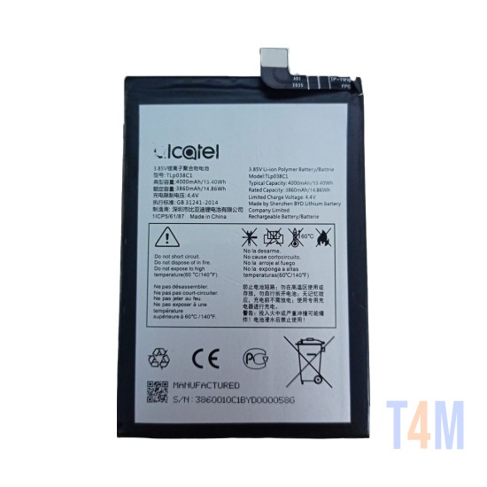 BATERIA ALCATEL 3X 2019 TLP038C7 4000MAH